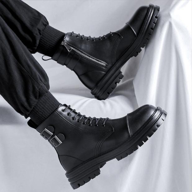 Giày Boot Nam Khóa Kéo Cao Cấp TION GN395
