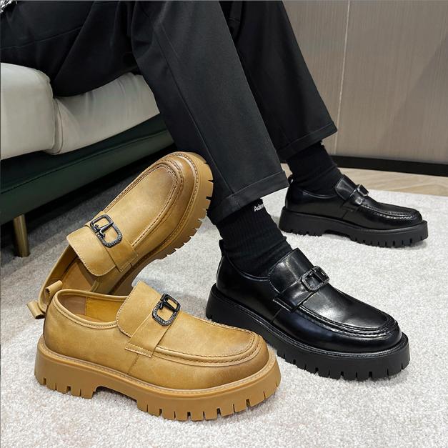 Giày Tây Nam Đế Chunky Loafers Đế Tăng Chiều Cao 4,5cm GN419 (Có 2 Màu)