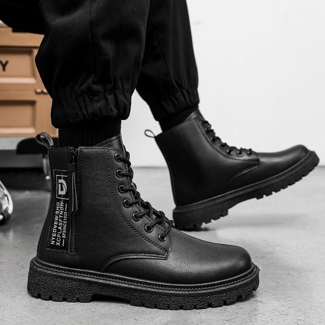Giày Boot Nam Khóa Kéo Cổ Điển SINC GN437