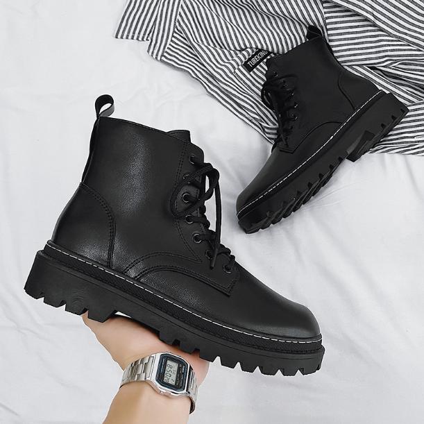 Giày Boot Nam Khóa Kéo Khâu Đế GN442
