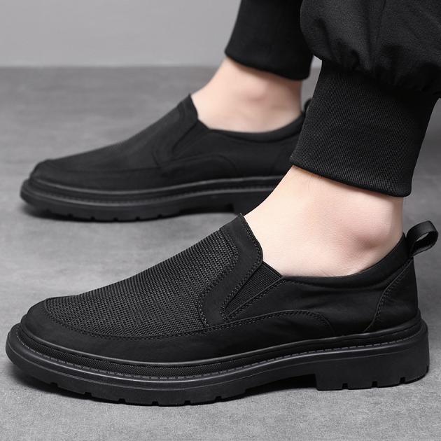 Giày Boot Nam cổ thấp vải dù size to 45-46-47 không nhăn mẫu mới GN493