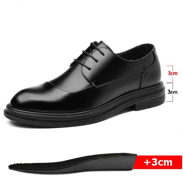 Giày Tây Nam tăng chiều cao 6cm mũi nhọn, sang trọng lịch lãm, phong cách Hàn Quốc GTA70