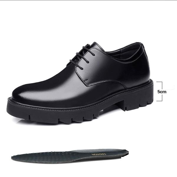 Giày Tây Nam Công Sở Đế Cao Su Cao 5CM Chống Trượt – Lịch Lãm, Sang Trọng, Dễ Phối Đồ GTA74