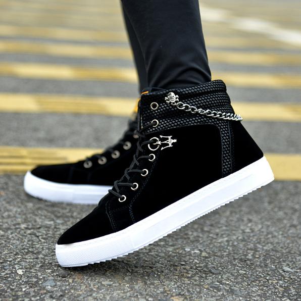 Giày Sneakers Nam Màu Đen LYON SN07