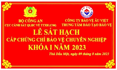 Lễ bế giảng và sát hạch khóa đào tạo bảo vệ chuyên nghiệp