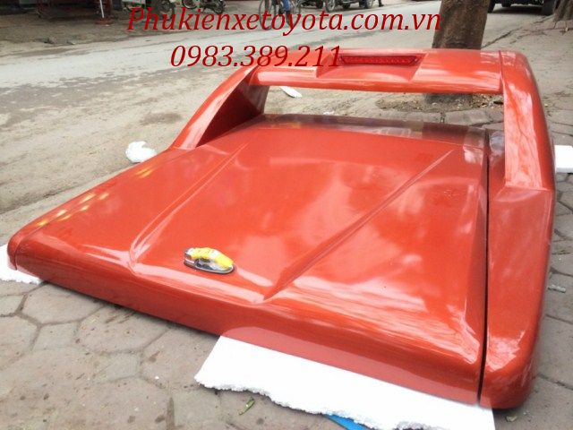 Nắp thùng thấp màu cam cho xe Hilux