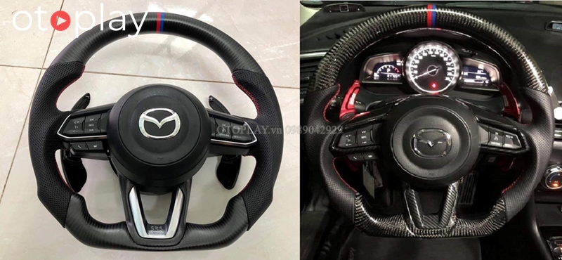 Bọc vô lăng cacbon fiber cho xe đẹp, cá tính