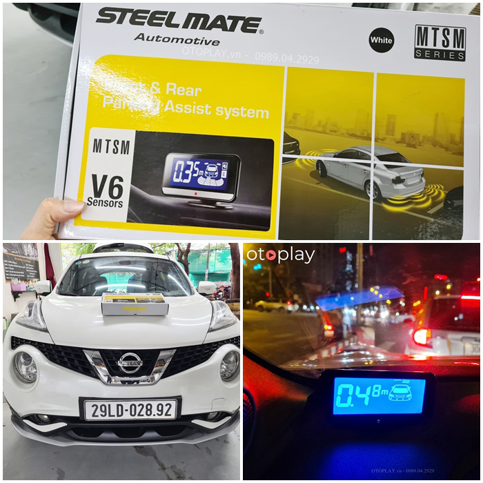 Hình ảnh thi công và lắp đặt bộ cảm biến 6 mắt xe Nissan Juke