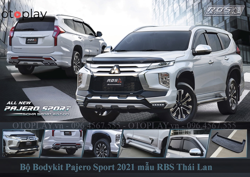 Chi tiết Bộ Bodykit Pajero Sport Mẫu RBS Thái Lan