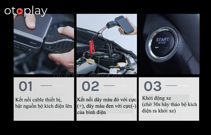 Cách kích điện ắc quy để nổ máy xe ô tô khi hết bình