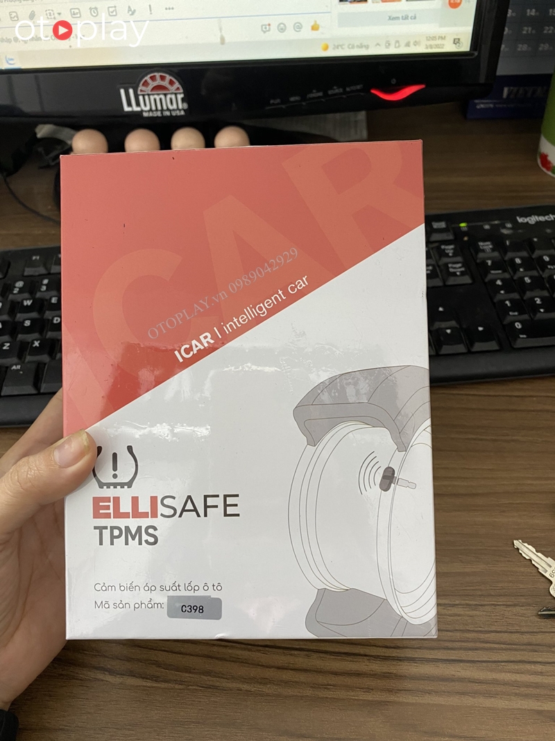 Cảm biến áp suất lốp nút chờ xe Toyota