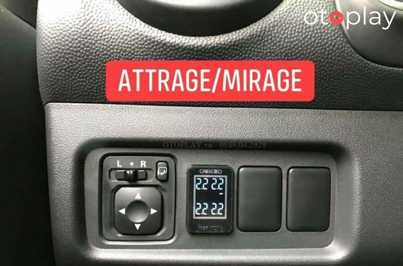 TPMS nút chờ trên xe Mitsubishi Attrage và Mirage