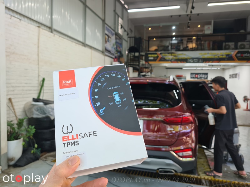 Cảm Biến Áp Suất Lốp Santafe tăng tính năng an toàn