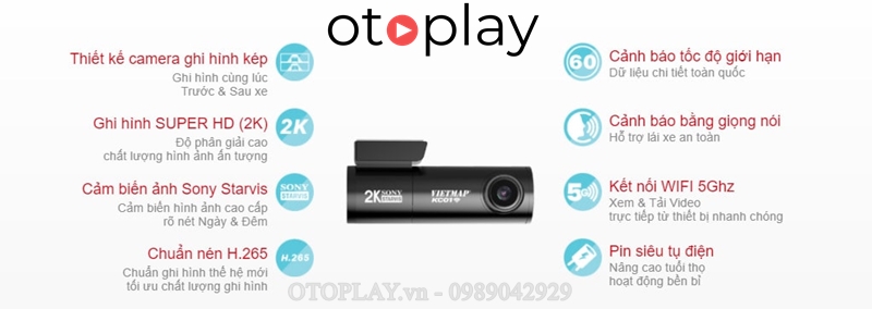 Tính năng nổi bật của camera hành trình Vietmap KC01 Pro