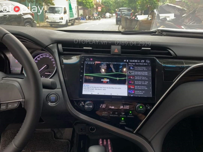 Màn hình Android Bravigo kết nối với kho video khổng lồ của Youtube