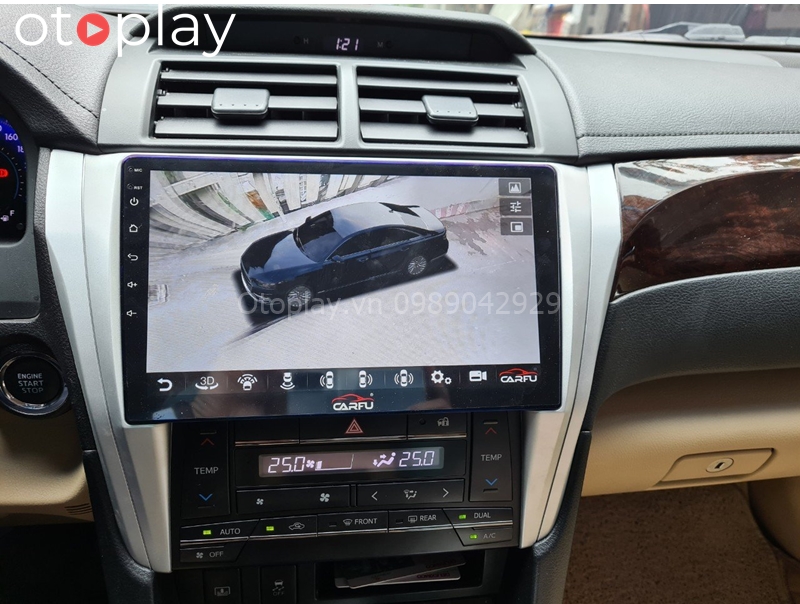 Camry lắp màn hình Android Carfu tại OtoPlay