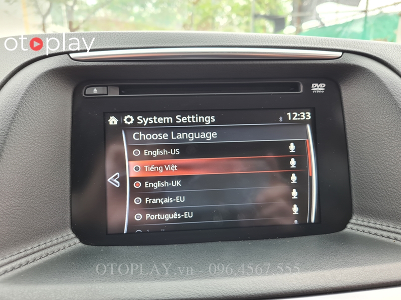 Nạp tiếng Việt cho DVD của Mazda CX5