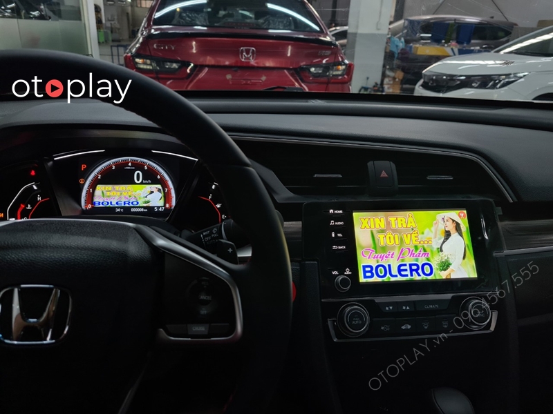 Honda Civic RS cài honda hack bản  PRo đưa lên đồng hồ ODO