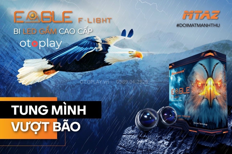 Bi Gầm Ô tô LED EAGLE F- LIGHT Aozoom 3inch Chính Hãng