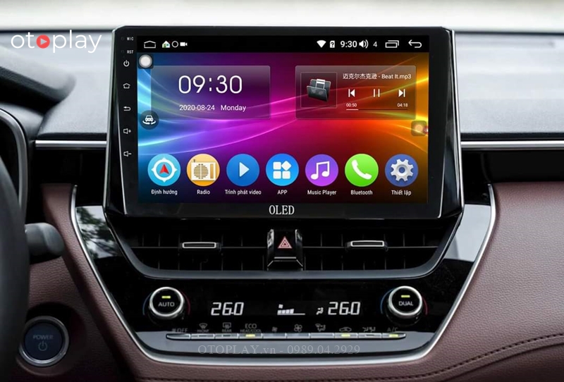 Màn hình DVD androi nhiều tiện ích giải trí đa phương tiện cho Toyota Cross