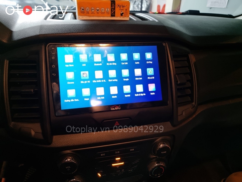 Màn hình Android Carfu lắp trên Ford Ranger