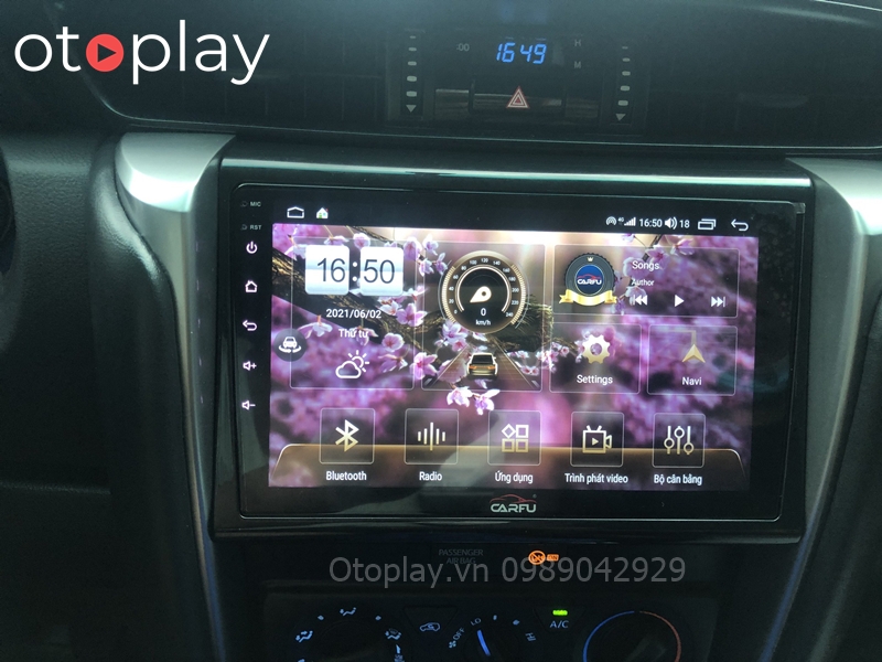 Fortuner lắp màn hình Android Carfu liền camera 360 sắc nét với rất nhiều ứng dụng hữu ích