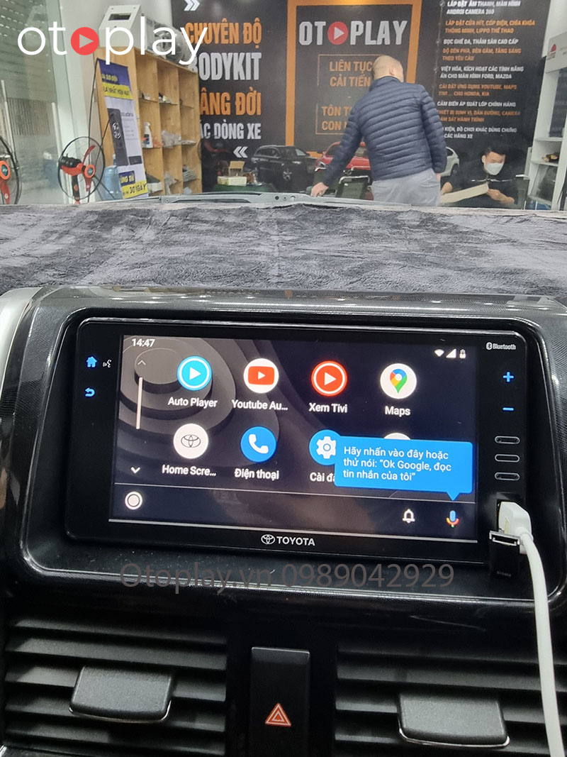 Giao diện Android Auto trên màn hình Toyota Cross G