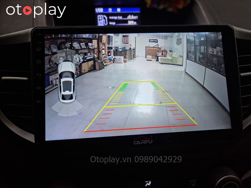 Màn hình Android Carful lắp trên Honda CRV camera cực nét