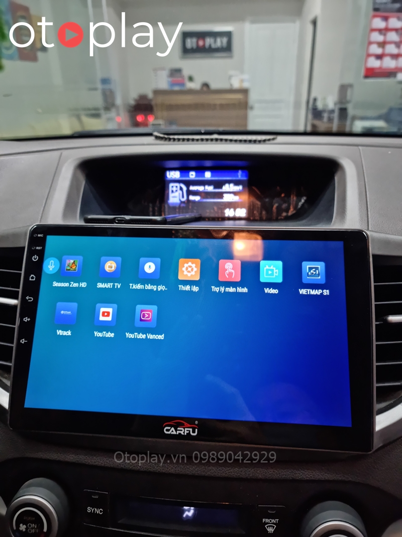Màn hình Android Carful lắp trên Honda CRV đủ tiêu chí đẹp - đa dụng