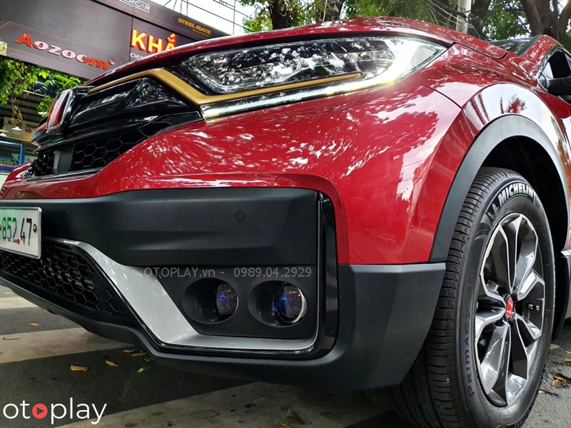 Cận cảnh Honda CRV độ đèn bi gầm Aozoom