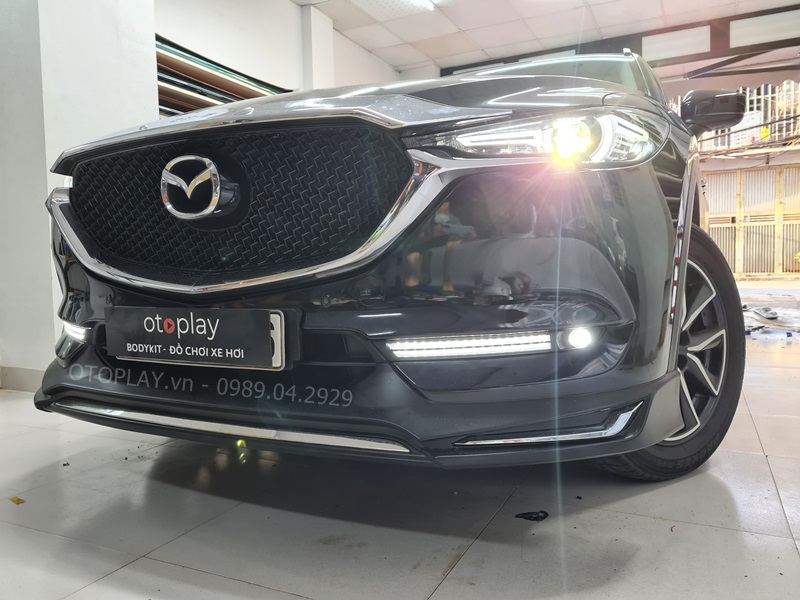 Led mí gầm Mazda CX5 khi bật đèn