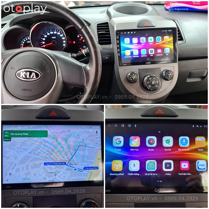 Màn hình Android CARA A800 là màn hình android có nhiều ứng dụng