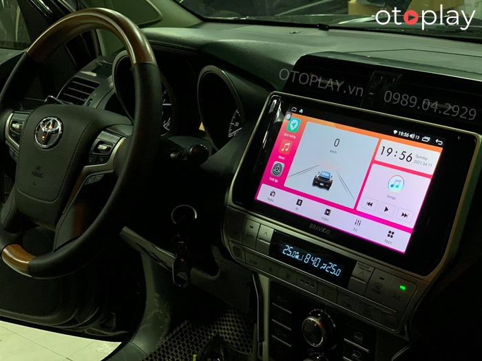 Màn hình android bravigo cho xe Prado 2020