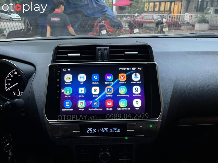 Màn hình android bravigo cho xe Prado VX