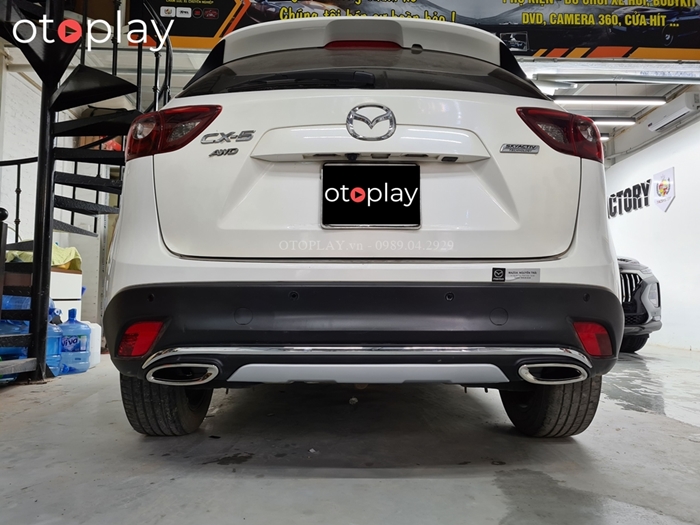 Mẫu líp bô CX5 viền crom che trên 2 bô