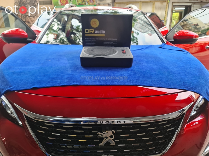 Bộ loa sub điện DR (Audio 10A) lắp xe Peugeot tại OTOPLAY