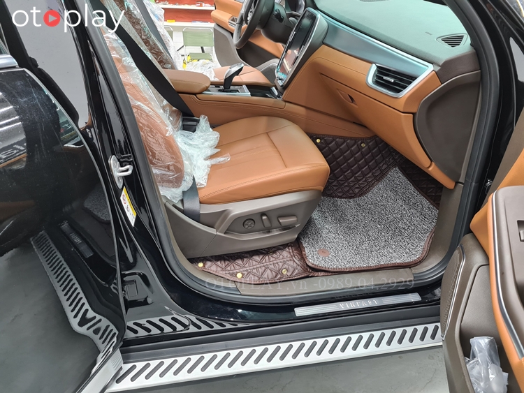 Xe Lux SA lắp bậc bước chân và thảm 6D các bon cao cấp