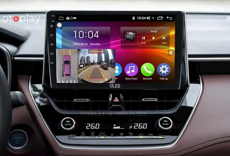 Xe Toyota Cross lắp camera 360 trên màn hình Oled