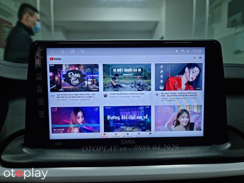 Màn hình Android Cara A800 dành cho Cerato tối ưu hóa các tính năng ưu việt của  hệ điều hành Android