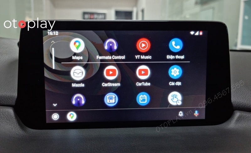 Màn hình Mazda CX8 2021 cảm ứng được và xem Youtube qua Android Auto