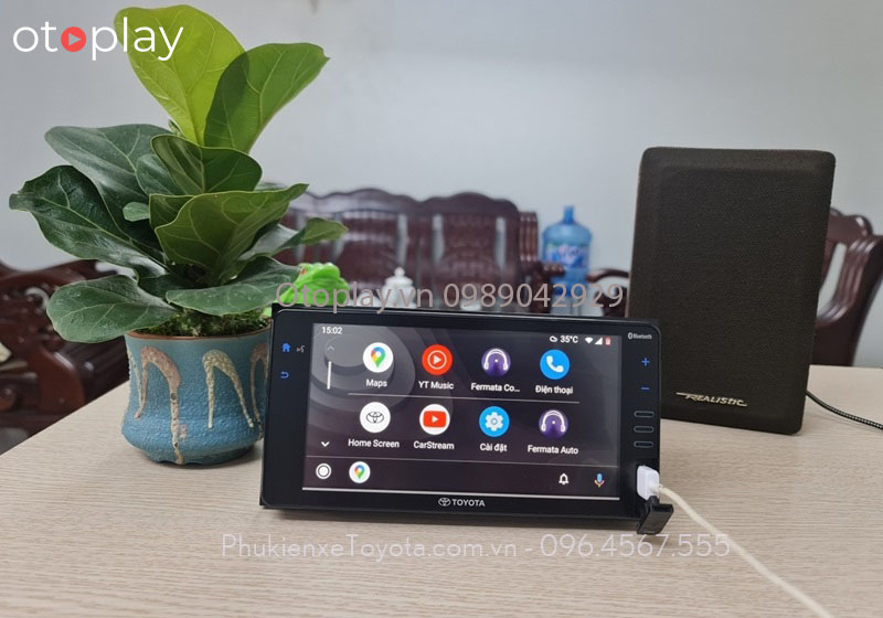 Màn hình DVD Toyota Cross G xem Youtube TV qua Android Auto