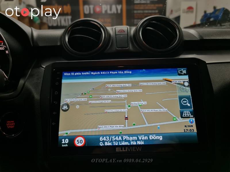 Màn hình Elliview ra lệnh, tìm đường, gọi điện bằng giọng nói