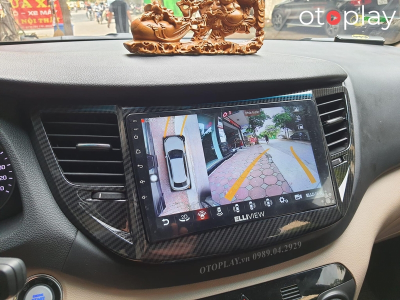 Màn hình Elliview liền cam 360 lắp cho xe Toyota Cross