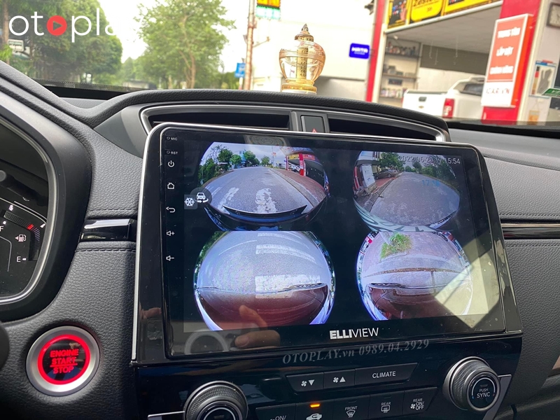 Màn hình Elliview liền cam 360 lắp cho xe Honda CRV