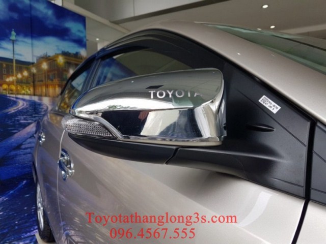 Ốp gương xe vios mạ crom