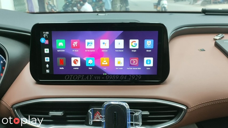 Santafe 2022 dùng Box Carplay