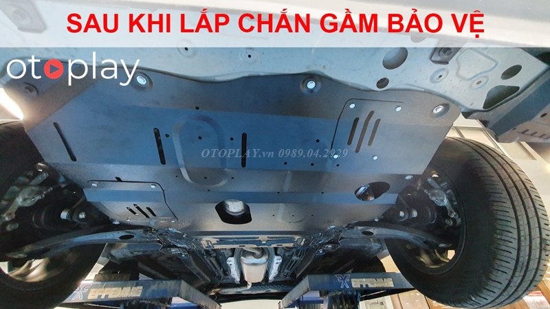 Xe Toyota Raize, Veloz, Avanza sau  khi lắp tấm chắn gầm