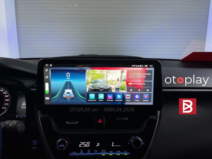 Màn hình android liền khối Bravigo dành cho Cross sở hữu với công nghệ Carplay không dây