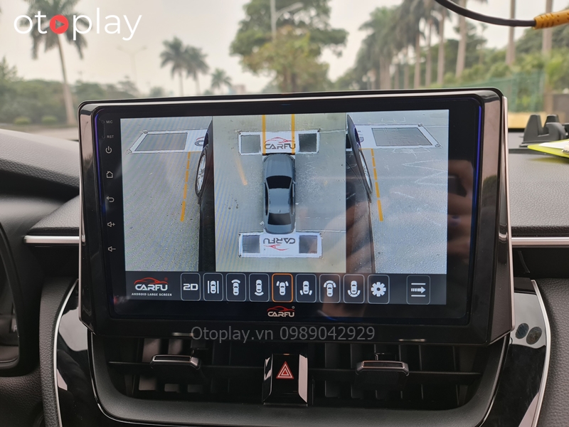 Màn hình Android Carfu liền camera trang bị mắt Sony cao cấp