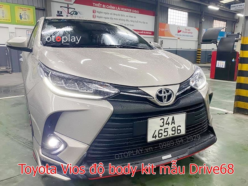 Độ Bodykit cho xe Toyota Vios 2022 mẫu Drive68